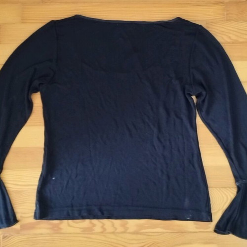 On Line black blouse with bell sleeves used