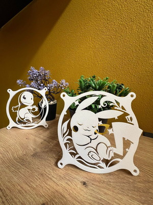 Pikachu 120mm PC Fan Cover new