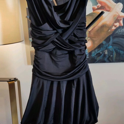 Mini Veloudakis dress black like new, size small