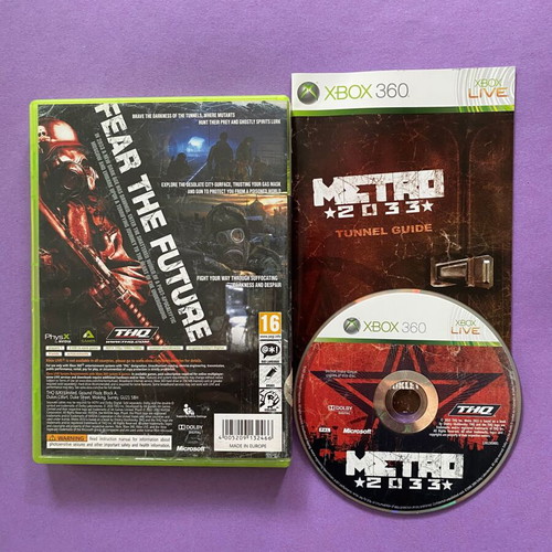 Metro 2033 Xbox 360 game like new, action shooter