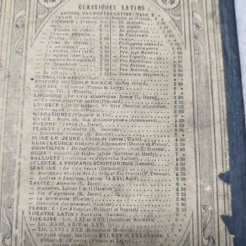 Book used The Four Orations of M. Tullius Cicero French