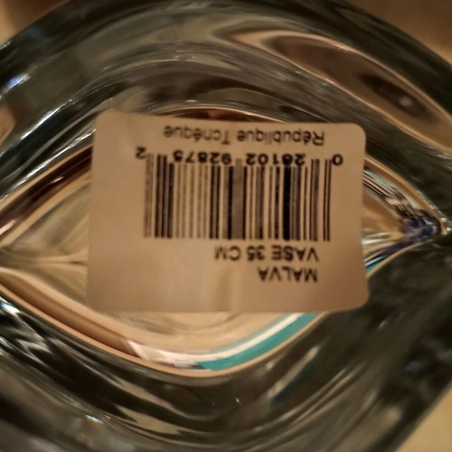 Costa Boda vase like new, heavy crystal
