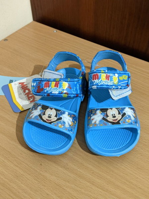 Blue Mickey Mouse sandals size 21-22