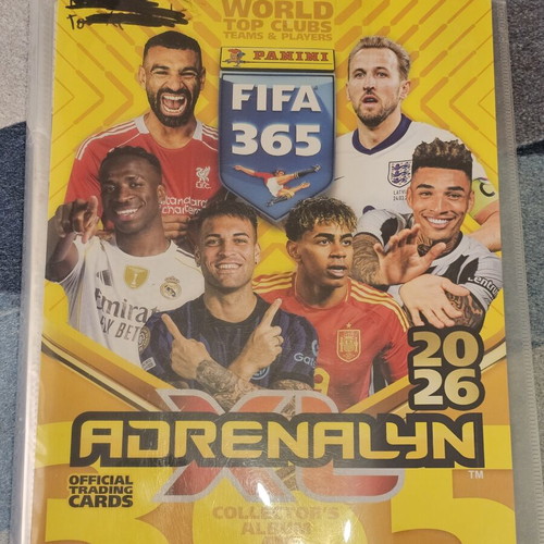 Adrenalyn XL FIFA 365 2026 άλμπουμ σχεδόν γεμάτο, σαν καινούργιο, 250+ κάρτες