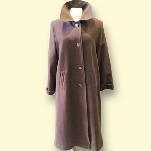 Marielle wool coat like new, brown, size 52