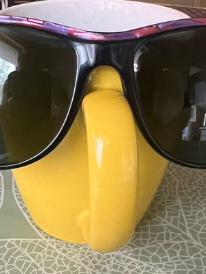 Ray Ban Vintage Wayfarer II Mosaic Sunglasses used, black and purple