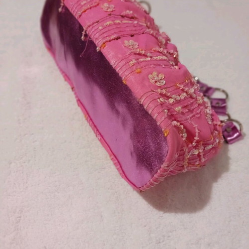 Pink shoulder bag new with sequins
