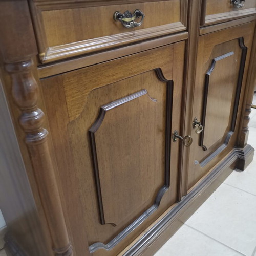 Entryway furniture with mirror, like new, vintage wooden shoe cabinet