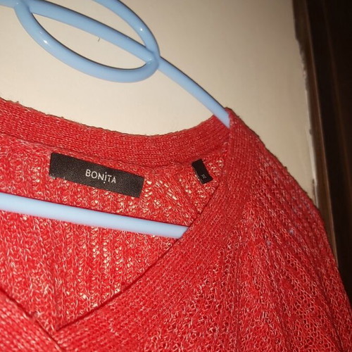 Plus size knitted sweater red XL like new