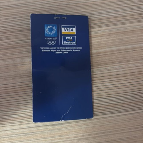 Olympics 2004 pin used, missing a piece