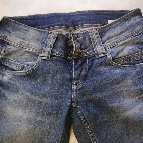 Τζιν Pepe Jeans London μοντέλο Venus slim straight σαν καινούργιο, μπλε