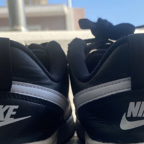 Nike Court Borough Low 2 sneakers size 39 gently used black and white