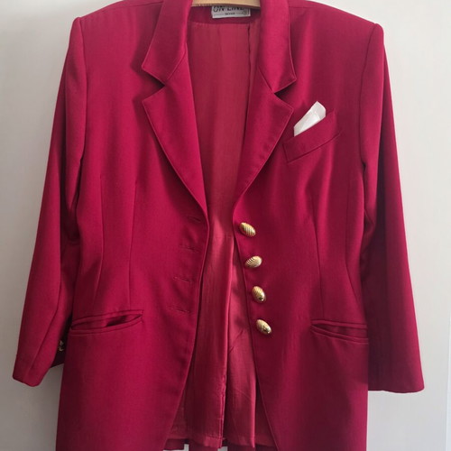 Red blazer jacket On Line Design medium size like new