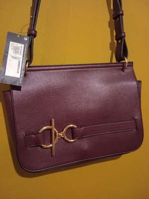 M&S Collection Marks & Spencer shoulder bag new, dark burgundy