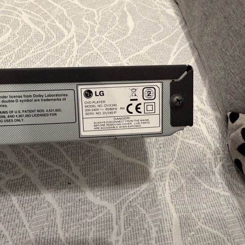 LG DVD Player like new, branded