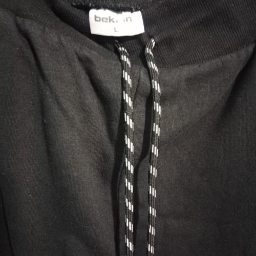 Abercrombie & Fitch tracksuit set used, black, pants L, sweatshirt XL