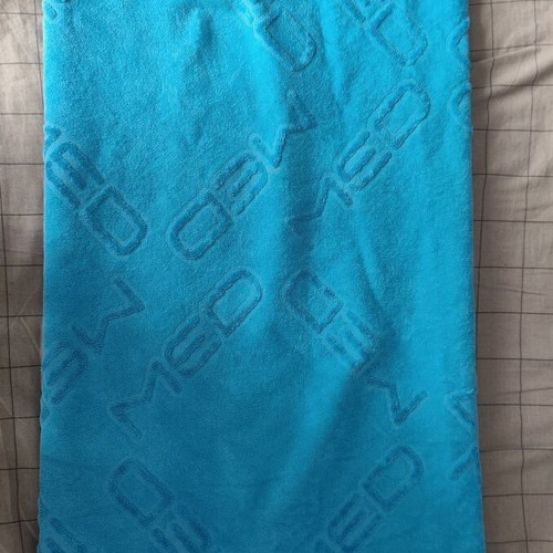 Beach towel med used, blue color, 135x87 cm