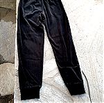  Αντρική Βελουτέ Φόρμα Μπλούζα-Παντελόνι Μαύρη