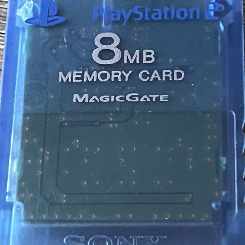 Sony PS2 Memory Card 8MB Island Blue SCPH-10020