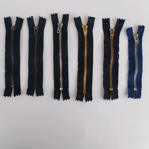 Zippers for pants used, pack of 6 pieces