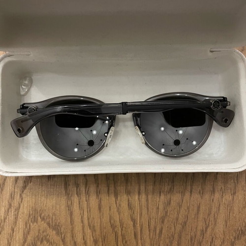 Moncler Women's Sunglasses Gray Like New With Case