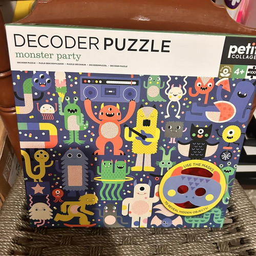 Petit Collage Decoder Puzzle for 4+ Years new