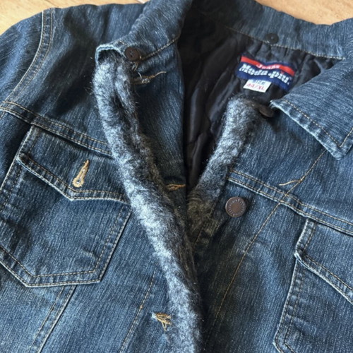 Denim jacket used, size XL, blue