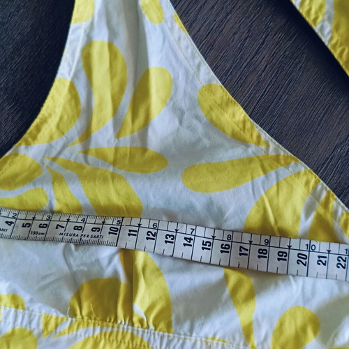 Pepe Jeans halterneck dress new, white and yellow cotton mini