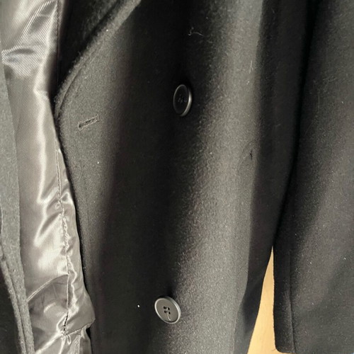 Παλτό γυναικείο Bershka μαύρο σαν καινούργιο, μέγεθος L