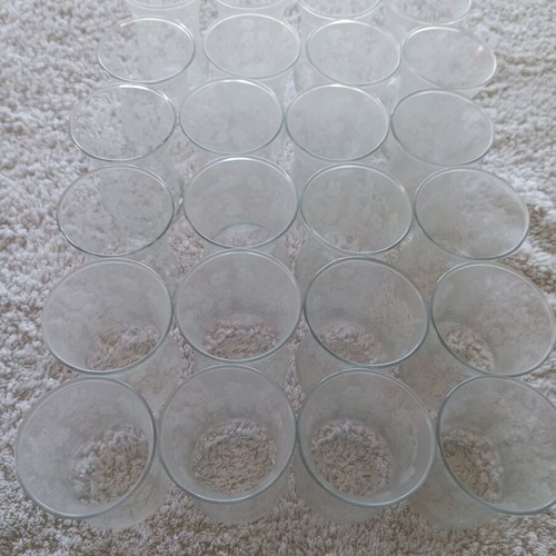 Handmade glasses new, pack of 24, thin glass