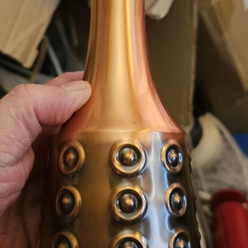 Vintage MCM copper decorative vase like new