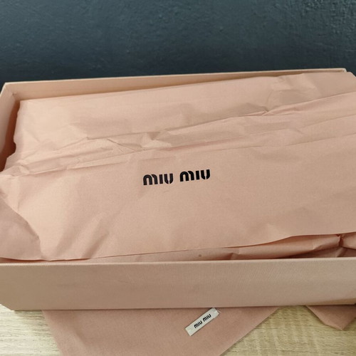 Miu Miu 2x Dustbag and Empty Shoe Box used, protection storage cases