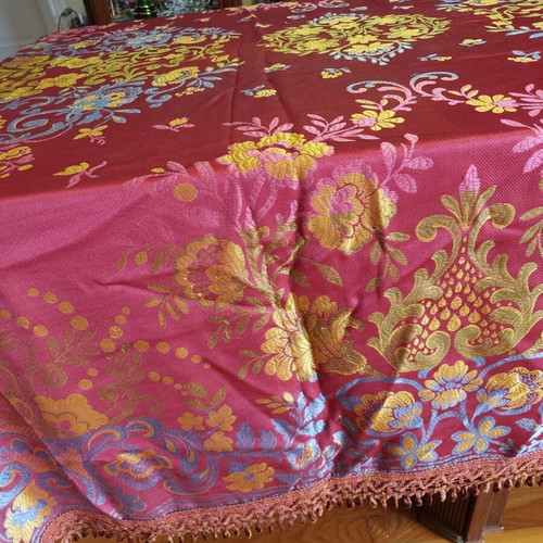Vintage satin tablecloth 200x250 used