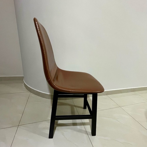Dining or office chair like new, brown leatherette
