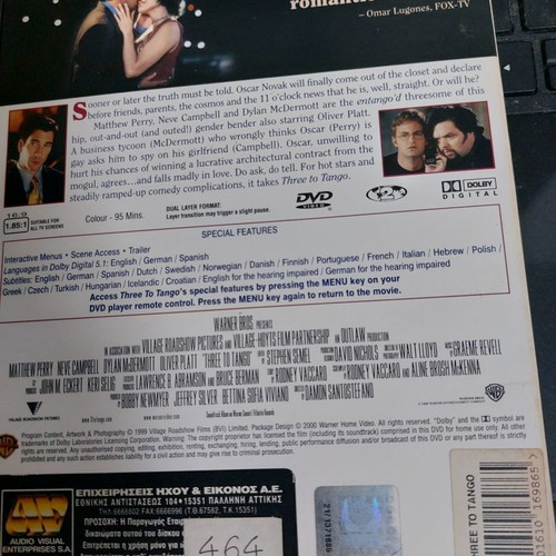 Three to Tango DVD used, comedy, romance with subtitles