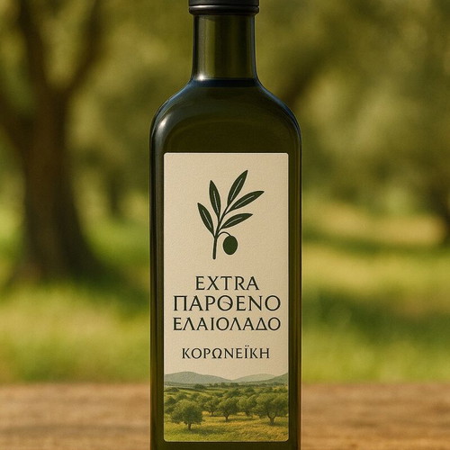 Extra virgin olive oil from Koroneika trees low acidity
