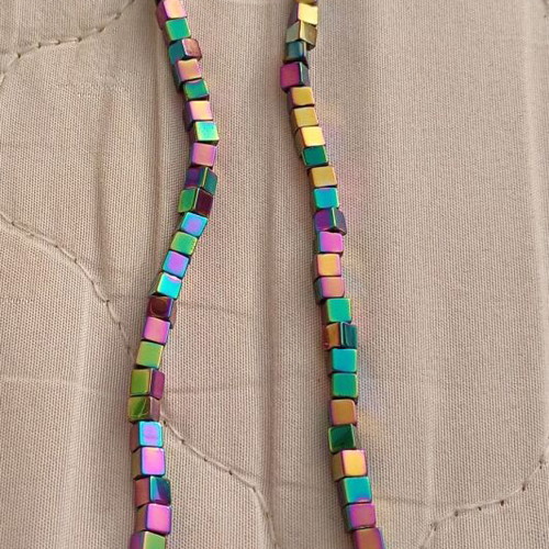 Hematite beads new, 3 mm, 99 pieces