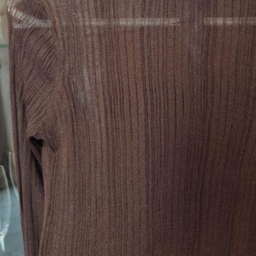 Zara brown blouse and pants set new with golden threads