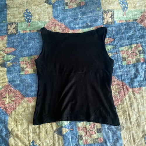 Black vintage Y2K 2000s tank top new, elastic fabric