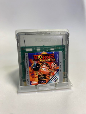 Worms Armageddon Game Boy Color cartridge like new, authentic