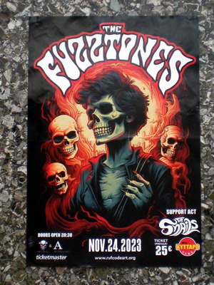 Fuzztones promo poster συναυλίας 24.11.2023 σαν καινούργιο