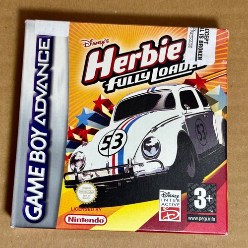 Game Boy Advance SP Herbie Fully Loaded game sealed
