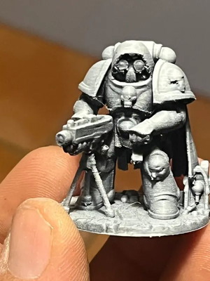Warhammer Artillerist Miniature new 3D printed sci-fi space soldier
