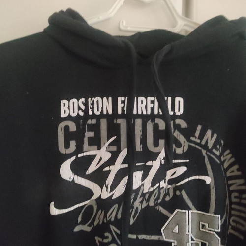Boston Celtics Hoodie men's size M like new, black and white