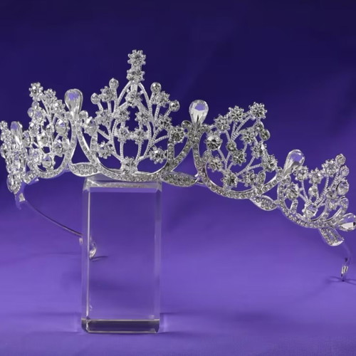 Tiara with Crystal Rhinestones for Bride, New