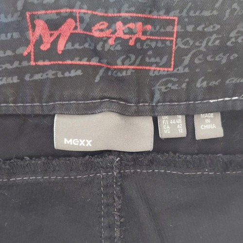Mexx women's black denim bermuda shorts XL 2XL