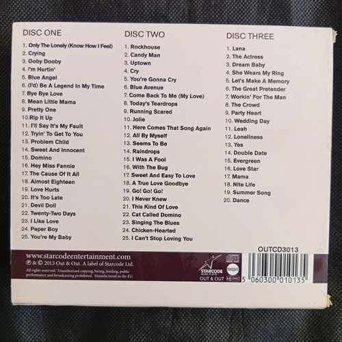 Roy Orbison Out & Out 3 CD collection like new