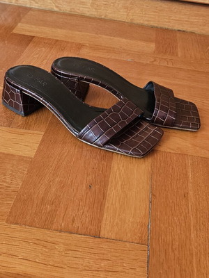 Courtney leather mules by By Far like new, size 38