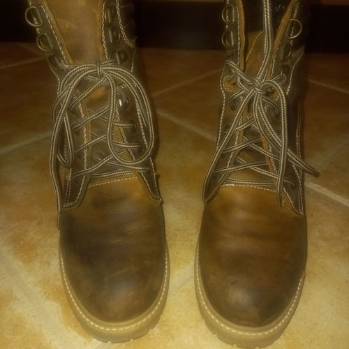 Leather boots Adam's Shoes used, brown, size 37