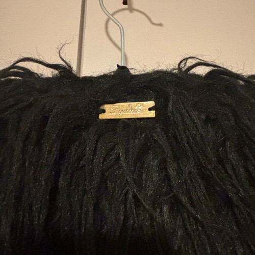 Lynne fur used, size Medium, black and gray